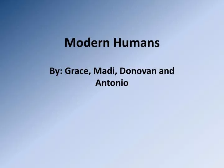 modern humans