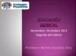 Educación Musical - slide 1