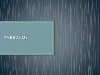 p rrafos