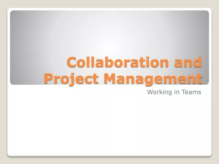 collaboration and project management