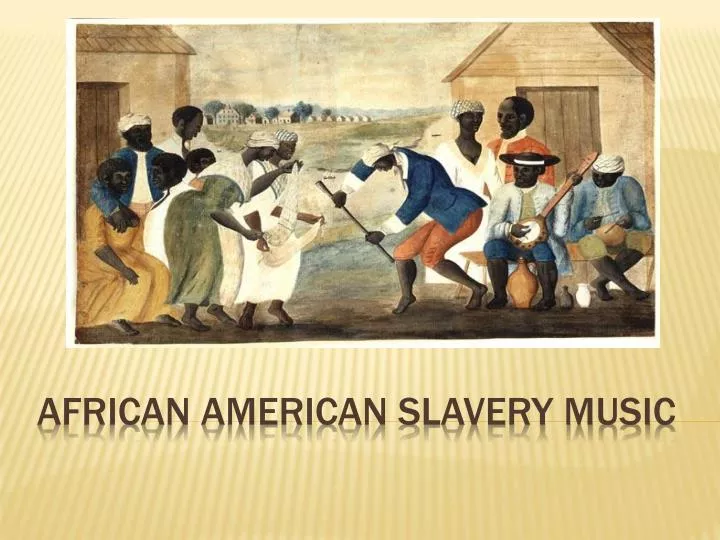 african american slavery music