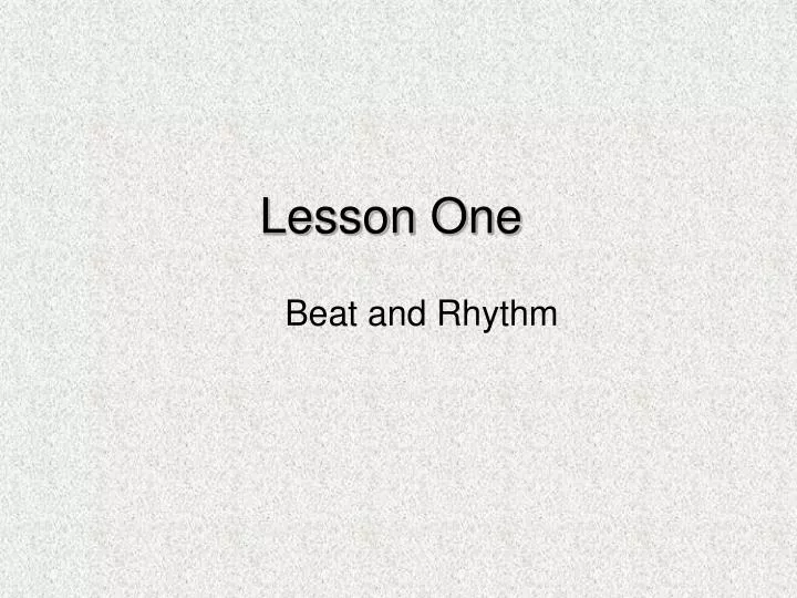 beat and rhythm