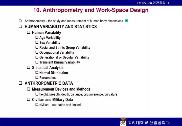 10 anthropometry and work space design