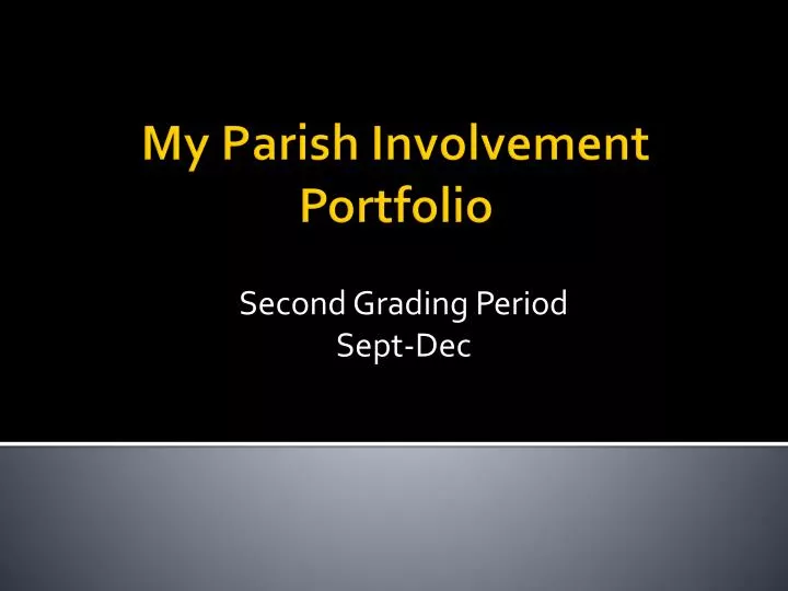 second grading period sept dec