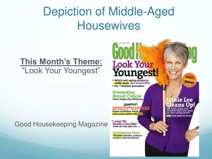 depiction of middle aged housewives