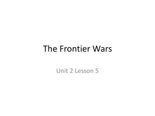 The Frontier Wars