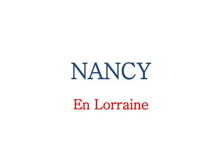 nancy