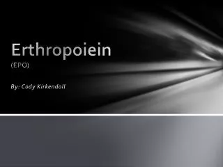 Erthropoiein (EPO)
