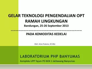 laboratorium php banyumas