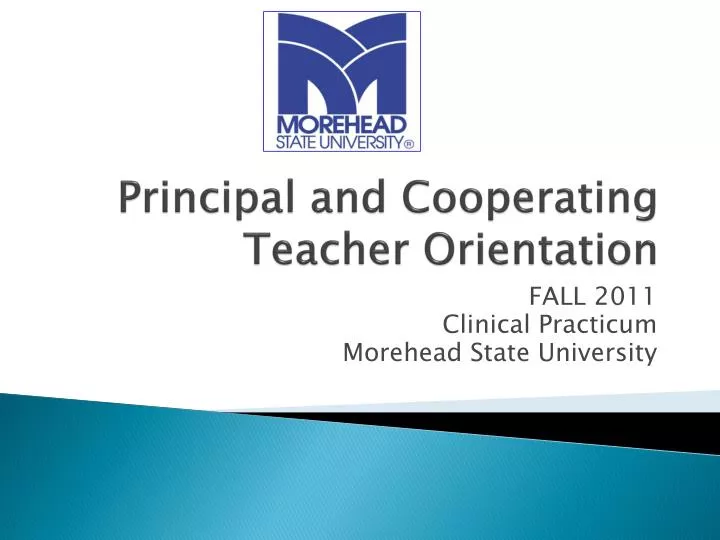 principal and cooperating teacher orientation