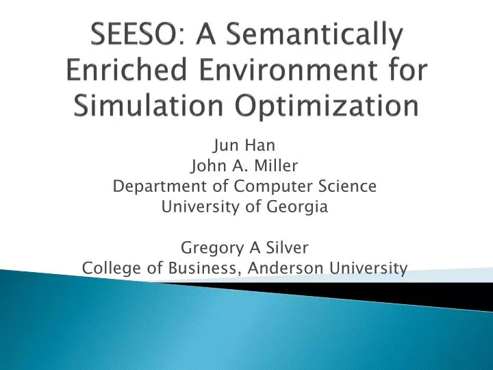 seeso a semantically enriched environment for simulation optimization