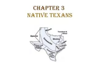 Chapter 3 Native Texans