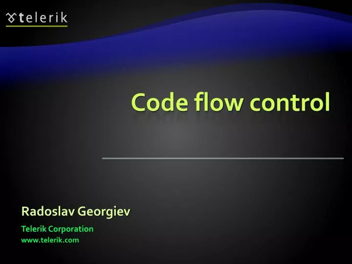 code flow control