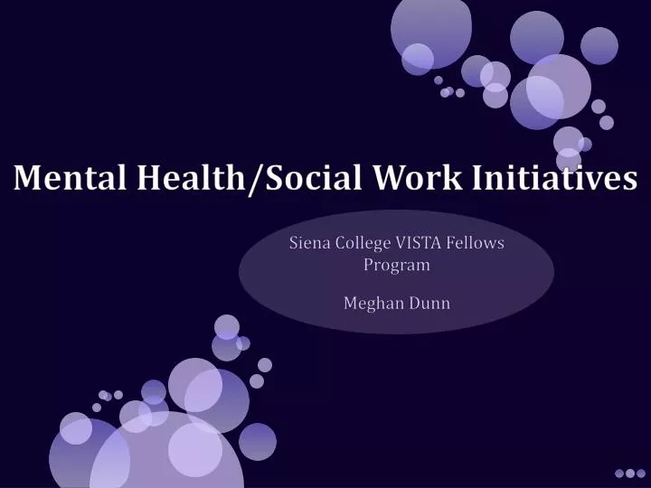 mental health social work initiatives