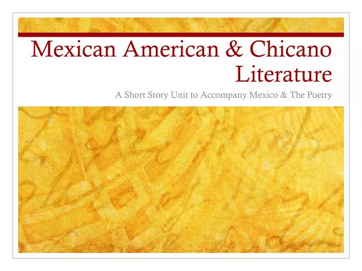 mexican american chicano literature