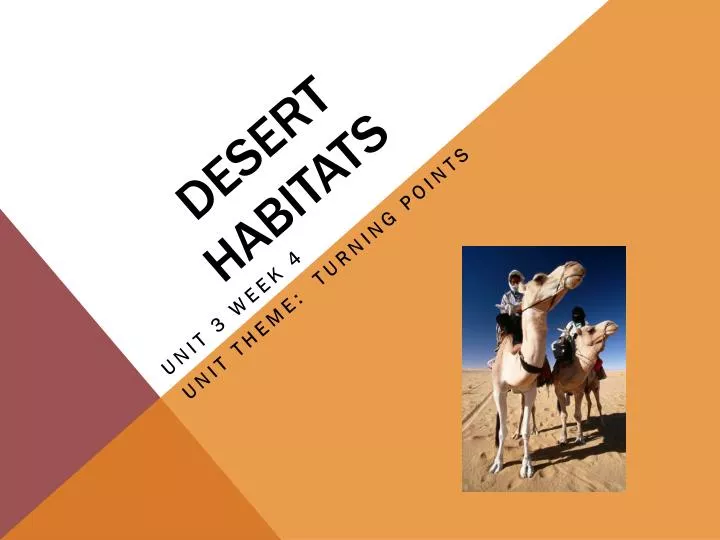 desert habitats
