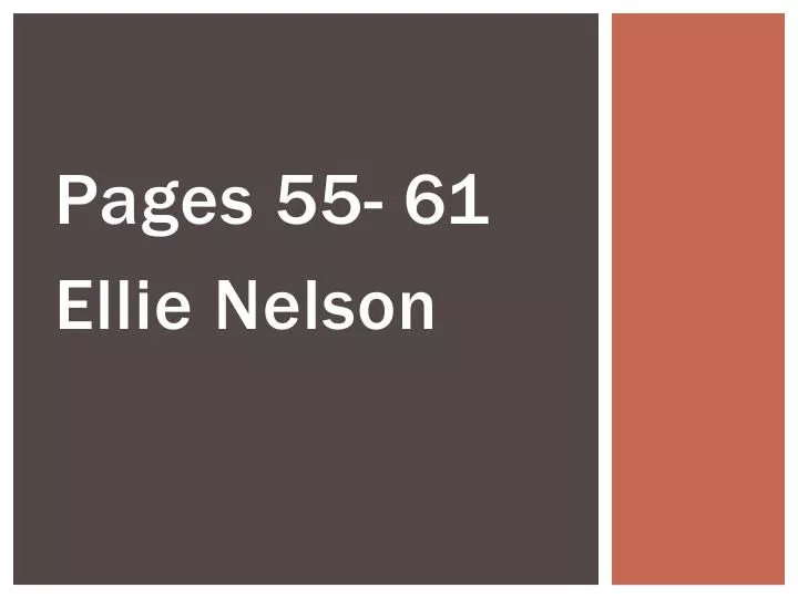 pages 55 61 ellie nelson