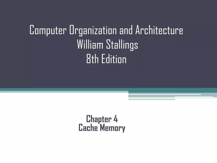 computer organization and architecture william stallings 8th edition