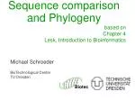 Sequence comparison and Phylogeny - slide 1