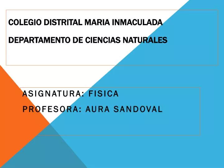 colegio distrital maria inmaculada departamento de ciencias naturales