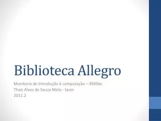 Biblioteca Allegro