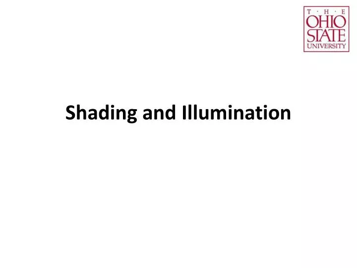 shading and illumination
