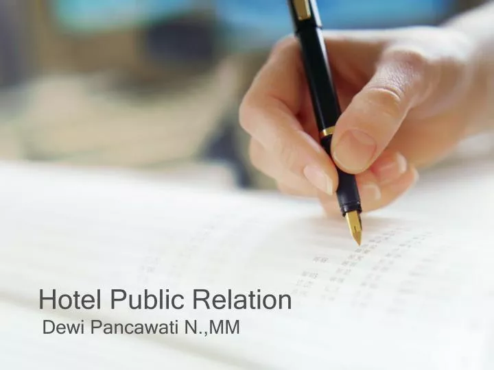 hotel public relation