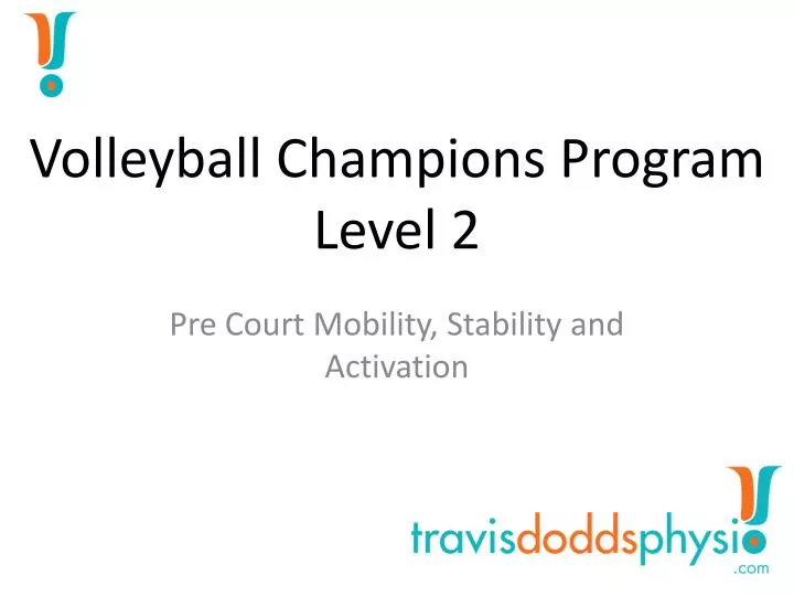 volleyball champions program level 2