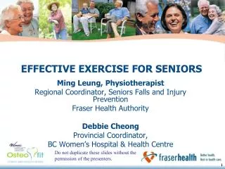 EFFECTIVE EXERCISE FOR SENIORS