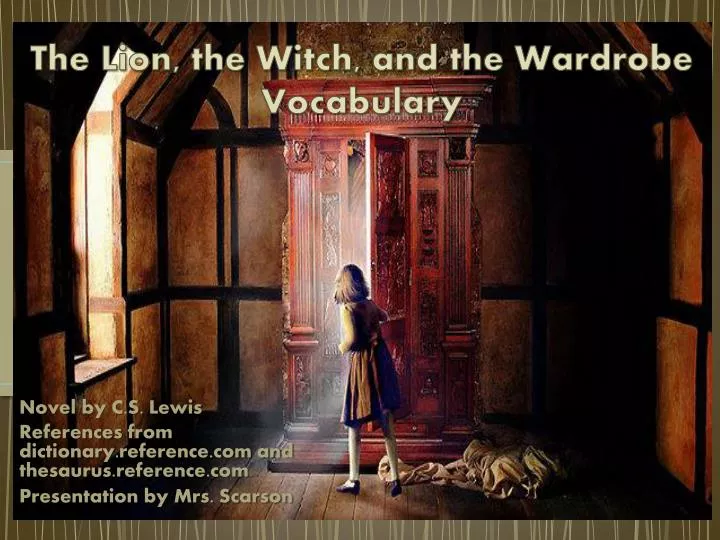 the lion the witch and the wardrobe vocabulary