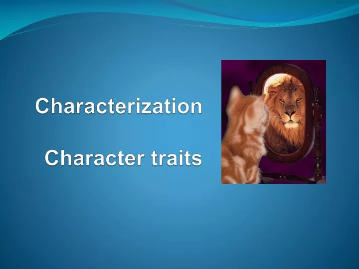 characterization character traits