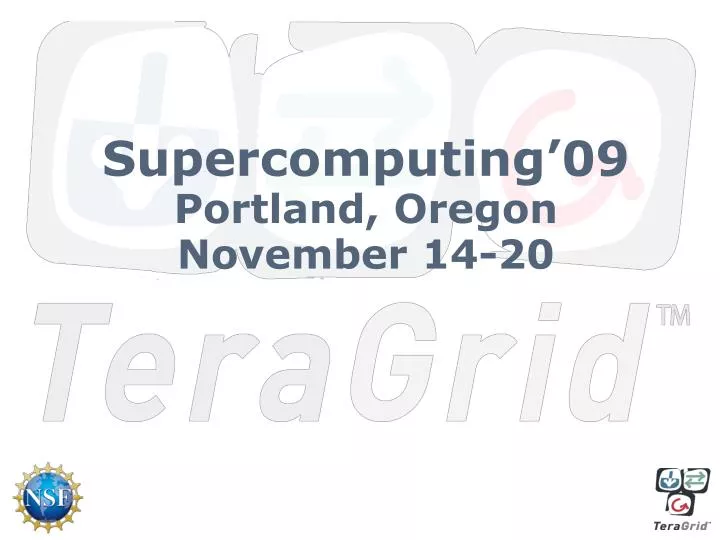 supercomputing 09 portland oregon november 14 20