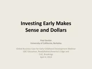 Investing Early Makes Sense and Dollars