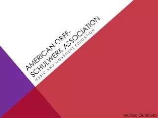 American orff - schulwerk Association