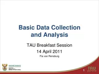 Basic Data Collection and Analysis