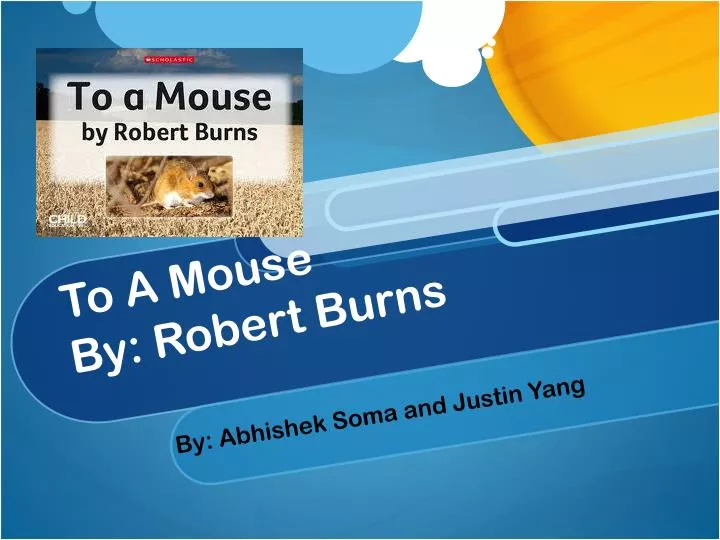 to a mouse by robert burns