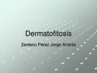 dermatofitosis