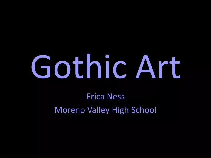 gothic art
