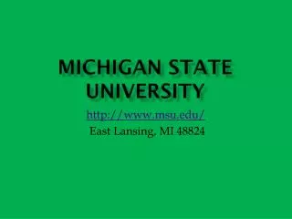 michigan state university