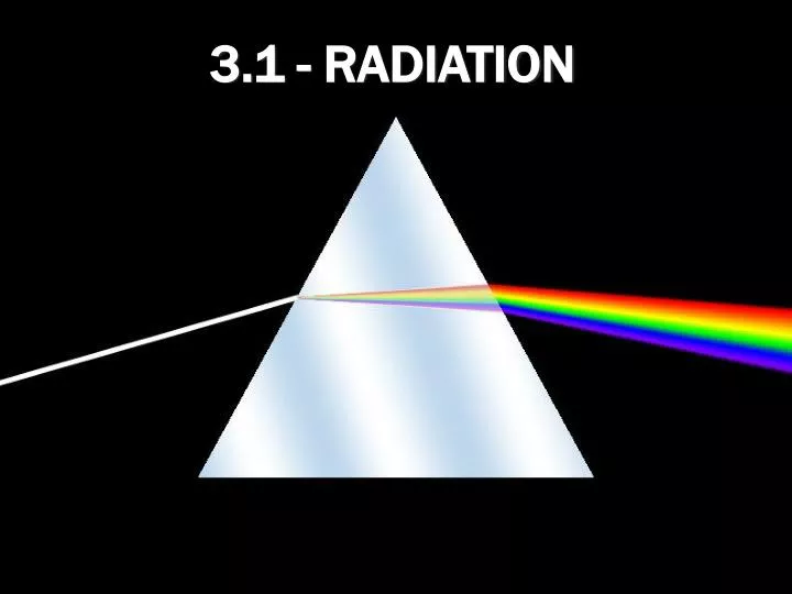 3 1 radiation