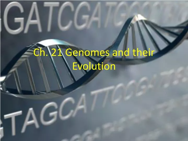 ch 21 genomes and their evolution