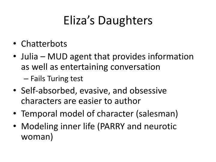 eliza s daughters