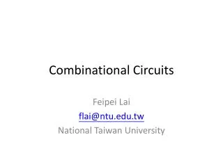 Combinational Circuits