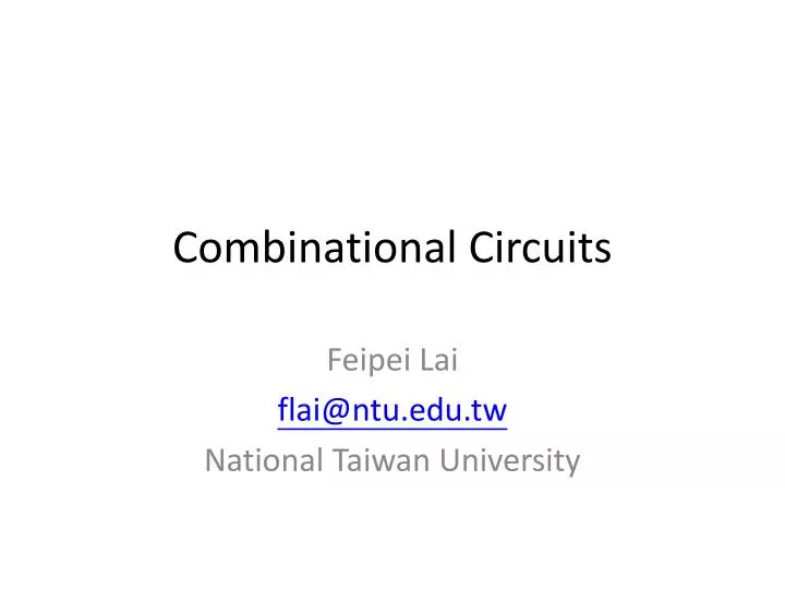 combinational circuits