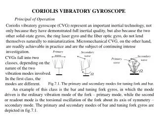 CORIOLIS VIBRATORY GYROSCOPE