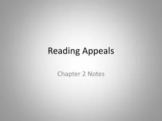 Reading Appeals
