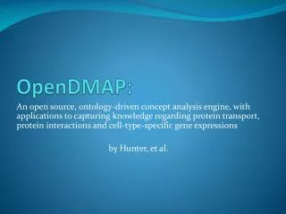 OpenDMAP :