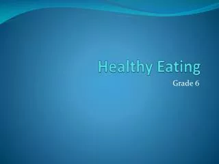 healthy eating
