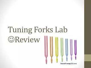 Tuning Forks Lab ? R eview