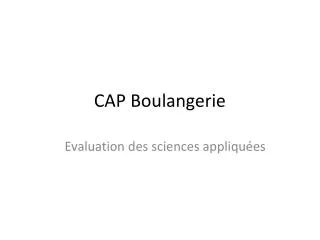 cap boulangerie